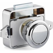 Emdeco Basmalı Çekmece Kilidi, Karavan, Yat, Tekne, Dolap, Kapak Güvenlik Mandalı, Dayanıklı, Nikel, Kolay Montaj, Bas Çek Mekanizma (Büyük)