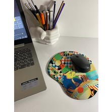 Uray Home Baskılı Bilek Destekli Mouse Pad - Dünya Serisi