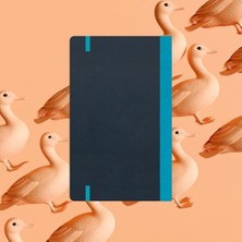Uray Home Book Notebook Not Defteri Esnek Kapaklı Çizgili 192 Sayfa Turkuaz Şerit