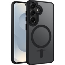 Uray Home Galaxy S25 Için Symple Serisi ile Uyumlu Metal Alaşım Lens Çerçeveli ve Metal Tuş Takımlı Ultra Güçlü Darbeye Dayanıklı Yumuşak Silikon Mat Kılıf