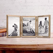 Emdeco Frames 11757T Klasik Inci Resim Çerçevesi, 12,7 x 17,8 Cm, Altın