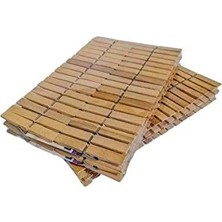 Emdeco Ahşap Çamaşır Mandalı 72'li Orta Boy Paket