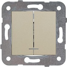 Uray Home Bronz Işik Komütatör Mekanizma+Düğme Kapak Çabuk Bağlanti Çarpma Karşıtı Çocuk Korumalı