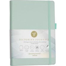 Uray Home Sert Kapak Planlayıcı Noktalı Defter, 14X20 cm - Mint Yeşil