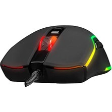 Uray Home SM-G14 Dusk USB Siyah 1600-7200 Dpi Rgb Ledli Gaming Oyuncu Mouse