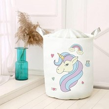 Uray Home Çok Amaçlı Oyuncak Saklama Kutusu Kirli Çamaşır Piknik Sepeti Katlanır Düzenleyici Keçe Model 00262