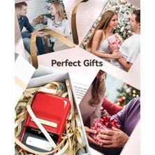 Uray Home B21 Etiket Makinesi Mürekkepsiz Bluetooth Etiket Yazıcısı, Küçük Işletmeler Için 2 Inç Taşınabilir Termal Yazıcı, Adres, Logo, Giyim, Posta, Mumlar, Takı, Hediye Için Etiket Yazıcısı, Kırmızı