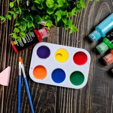 Uray Home Plastik Boya Tepsisi Paletleri, 20 Adet Beyaz Boya Parti Malzemeleri, Boyama Partisi Için Boyama Paleti Tepsisi, Temizlemesi ve Saklaması Kolay, Dıy El Sanatları ve Sanat Boyama