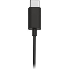 Uray Home TAE5008BK/00 Mikrofonlu Kulak Içi Kulaklık | Hafif Kablolu Kulaklık | Usb-C Bağlantısı | 1,2 M Kablo | Inline Uzaktan Kumanda | 3 Boyut | Net Ses ve Güçlü Bas | Siyah