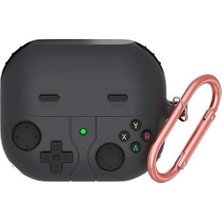 Uray Home Galaxy Buds 3 Fe Kılıf Figürlü Silikon Retro Gameboy Siyah [galaxy Buds 3 Fe ile Uyumlu Kılıf - Siyah]