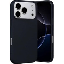 Uray Home 17 Pro Max ile Uyumlu Içi Kadife Dışı Mat Yapıya Sahip Koruma Sağlayan Lansman Silikon Kılıf (Siyah)