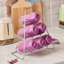 Uray Home Horizon 7 Parça Üçgen Cam Baharat Takımı