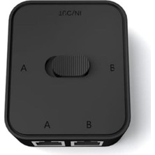 Uray Home 4146 2 Port Ethernet Switch Çevirici Çoklayıcı 2 Portlu Manuel Ağ Anahtarı: 1000MBPS Hız Desteği ile 2 Giriş 1 Çıkış Veya 1 Giriş 2 Çıkış Kullanımı Ağa Herhangi Elektriksel Parazit Olmaz