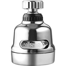 Uray Home Krom 3 Fonksiyonlu Mutfak Lavabo Başlığı 360 Derece Döner Musluk Ucu Tasarruflu 1410