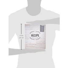 Uray Home C.r. Gibson Ahşap Panel Rustik Spiral Tarif Günlüğü, 100 Sayfa, 18,4 cm x 22,8 cm (QMR-18687)