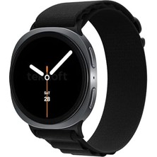 Uray Home Galaxy 8 (40MM/44MM) ve 8 (46MM) ile Uyumlu Metal Bağlantılı, Hafif ve Yumuşak Kumaş Loop Kordon