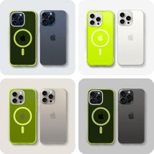 Uray Home Ciel By 15 Pro ile Uyumlu Kılıf Ultra Sheer Mag Magsafe Özellikli Lime - ACS06767