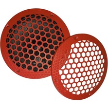 20CM Midrange ve Hoparlör Koruma Kapağı, Kırmızı, Plastik, 2’li Set