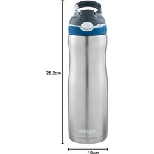 Uray Home Ashland Autospout Soğuk Su Termosu 590 ml Gri