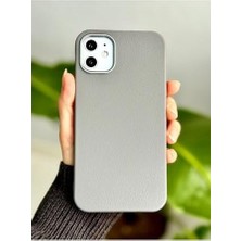 Uray Home 11 ile Uyumlu Estetik Dokulu Deri Görünümlü Esnek Silikon Kılıf