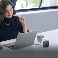 Uray Home Nexode Air 100W 4-Port Gan Charger Eu Hızlı Şarj Adaptörü