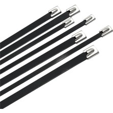 Gwest Pvc Mtl 200 Hd Pvc Kaplı Paslanmaz Çelik Kablo Bağı 200X7.9 mm 100 Adet