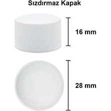 Uray Home 200 cc Kapaklı Cold Şişesi 200 ml Yassı Soğuk Kahve Cam Şişe 6 Adet (Beyaz (Plastik))