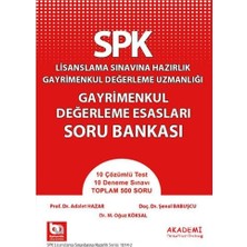 Uray Home Spk Gayrimenkul Değerleme Esasları Soru Bankası