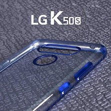 Uray Home Lg K50S Kılıf Skyfall Transparent Clear Mavi