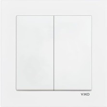 Emdeco 55 Beyaz Dual Anahtar C1 Mekanizma