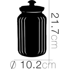 Uray Home Cam Kapaklı Kavanoz, 1500CC