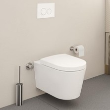 Emdeco Origin A44894 Tuvalet Fırçalığı, Duvardan, Krom