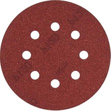 Uray Home STA32037 Zımpara, Kırmızı, 5 Adet, 120G 125 mm