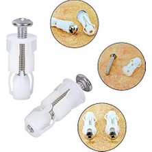 Uray Home Genişletme Vidası Klozet Kapağı 6 Parça Tuvalet Oturağı Vidaları Tuvalet Klozet Kapağı Için Klozet Kapağı Genişletme Vidaları, Klozet Kapağı Için Evrensel Klozet Oturağı Montaj Seti Dübel Seti