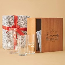 Uray Home Babaların Babası Esprili Ahşap Kutulu Rakı Seti