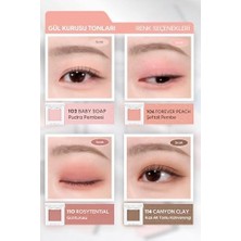 Uray Home Yumuşak Dokulu, Dökülme Yapmayan Mat Tekli Göz Farı Modern Shadow Matte (106 Forever Peach)