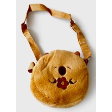 Peluş Ayıcık Çapraz Çanta Çiçek Figürlü Çocuk Omuz Çantası Mini Sevimli Çanta