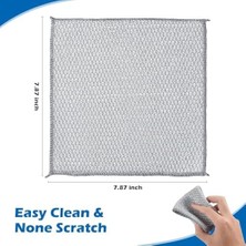 Emdeco - 5 Adet Bulaşık Bezi, Çizilmez Ovma Teli, Bulaşık Ovma Bezi, Bulaşık Yıkama Bezleri 5'li Paket