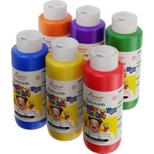 Emdeco Ara Renkler Parmak Boyası 6'lı Set 6X120ML