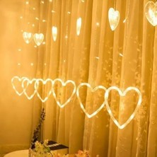 Uray Home 3 Metre LED Işıklı 12'li Kalp Işık Zinciri Dekoratif Aydınlatma Ev Dekorasyonu Süsleme Salon Oda Merdiven Balkon Süslemeleri Için Yılbaşı Eğlence Doğum Günü Özel Aydınlatma