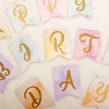 Emdeco Makaron Zemin Happy Birthday Banner