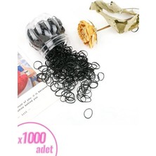 Uray Home 1000 Adet Siyah Saç Örgü Lastiğitoka Seti Lastik Toka Seti, Lastik Toka Seti, Toka Organizer, Toka, Kız Çocuk Toka, Toka Organizer