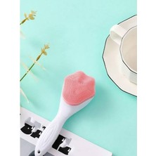 Uray Home Cilt Temizleme Peeling Fırçası, Ergonomik Saplı Masaj Etkili, Sevimli Tasarım Cilt Bakım Yüz Makyaj Temizleme Peeling Fırçası