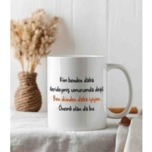 Weiler Riger Dünden Daha Iyiyim Motivasyon Sözlü Premium 330ML WR-MV101 - Hediye Porselen Kupa Bardak