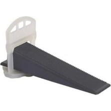 Emdeco 2.5 mm Seramik Seviye Tespit Derz Artısı + Sabitleme Takozu (100+100 Adet) 2 Li Set