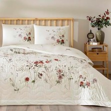 Uray Home Alina Standart Pamuk Nevresim Takımı, Ekru, Çift Kişilik