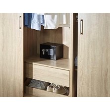 Uray Home YSV/170/DB2 Dijital Kollu Kasa - Mini Boy - Siyah