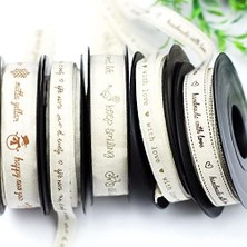 Emdeco Pamuk Şerit, With Love, 1 cm 5 Metre