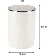 Uray Home Çöp Kovası 6 Lt Bej (E35) M-E35-09