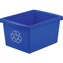 Emdeco 4 Galon (15 L) Geri Dönüşüm Kutusu, 33 x 28 x 28 Cm, Mavi (61505A06C)